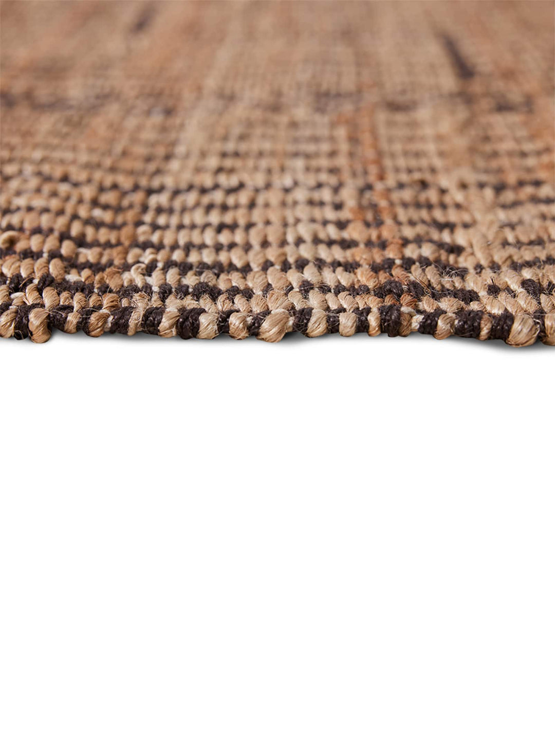 Tapis Desert HKliving : élégance naturelle et tissage artisanal en jute et coton. petit