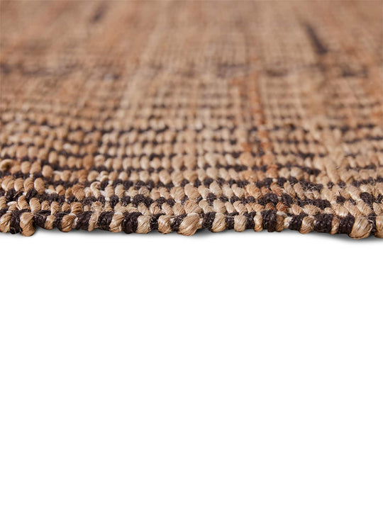 Tapis Desert HKliving : élégance naturelle et tissage artisanal en jute et coton. petit