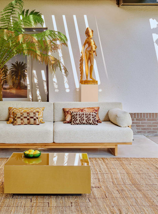 Tapis Desert HKliving : un tapis en fibres naturelles au charme bohème chic. grand