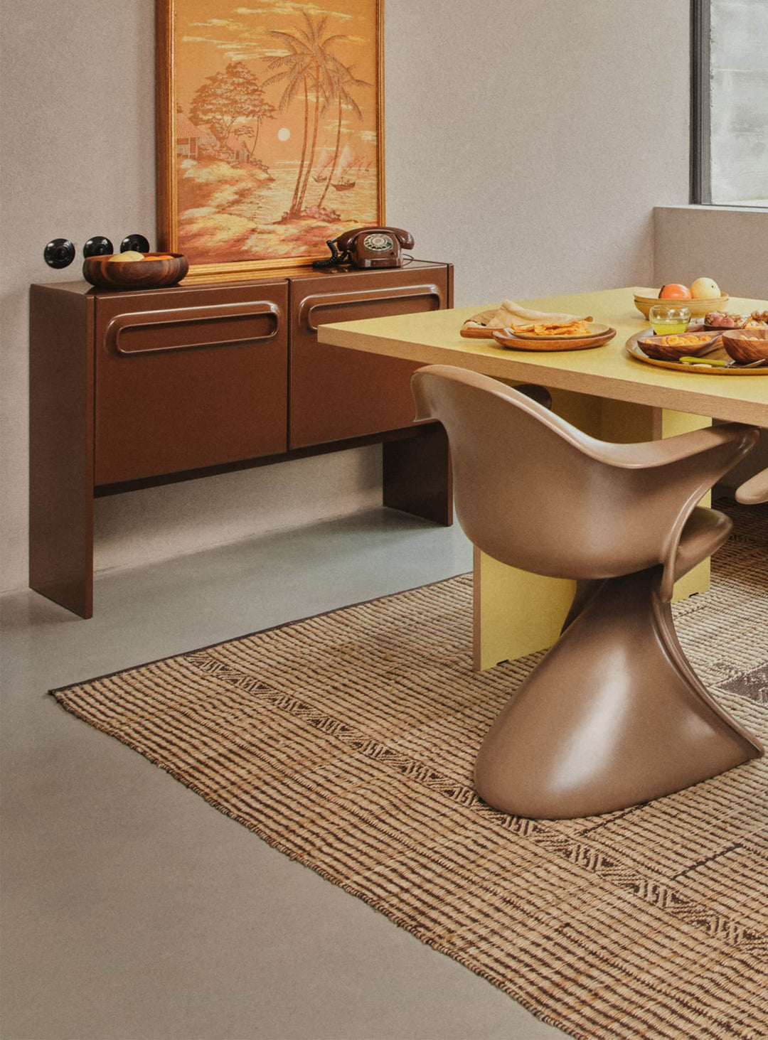 Tapis Desert HKliving : un tapis artisanal en jute aux tons chaleureux et naturels. petit