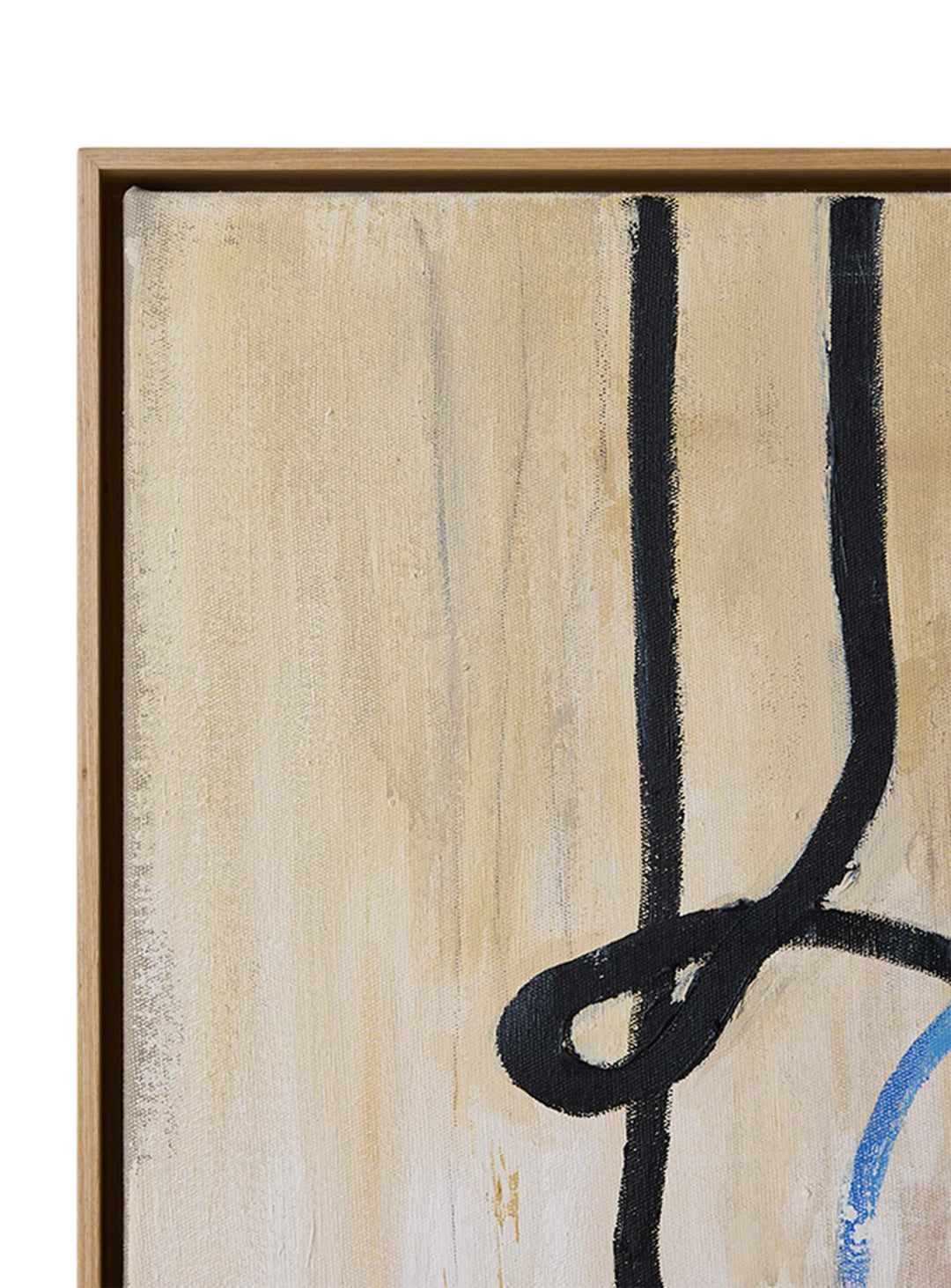 Tableau encadré Easy Elan HKliving, une œuvre contemporaine grand format au geste pictural expressif.