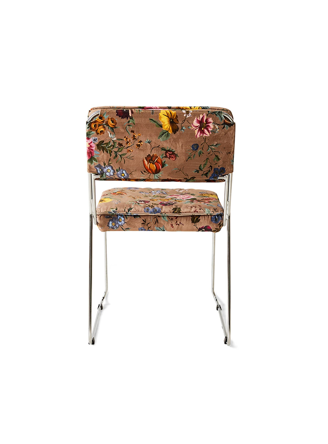 Chaise à dîner Endless HKliving, une chaise au piètement traîneau fluide et au confort généreux pour les repas prolongés. bloom