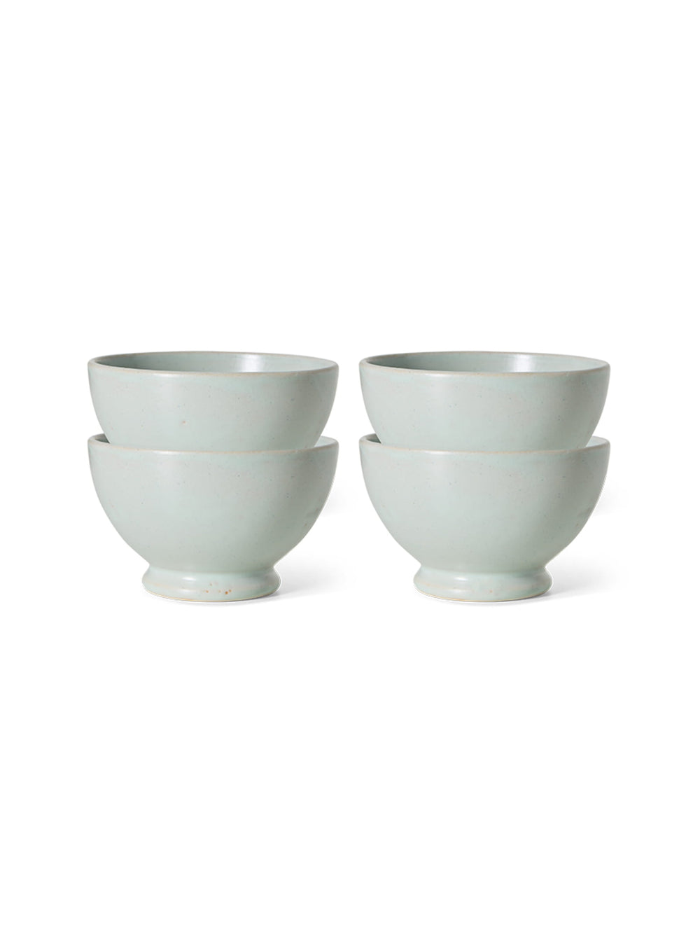 Bols Farmhouse Ceramics HKliving en grès émaillé, parfaits pour sauces, soupes, céréales, fruits ou desserts. bleu pale