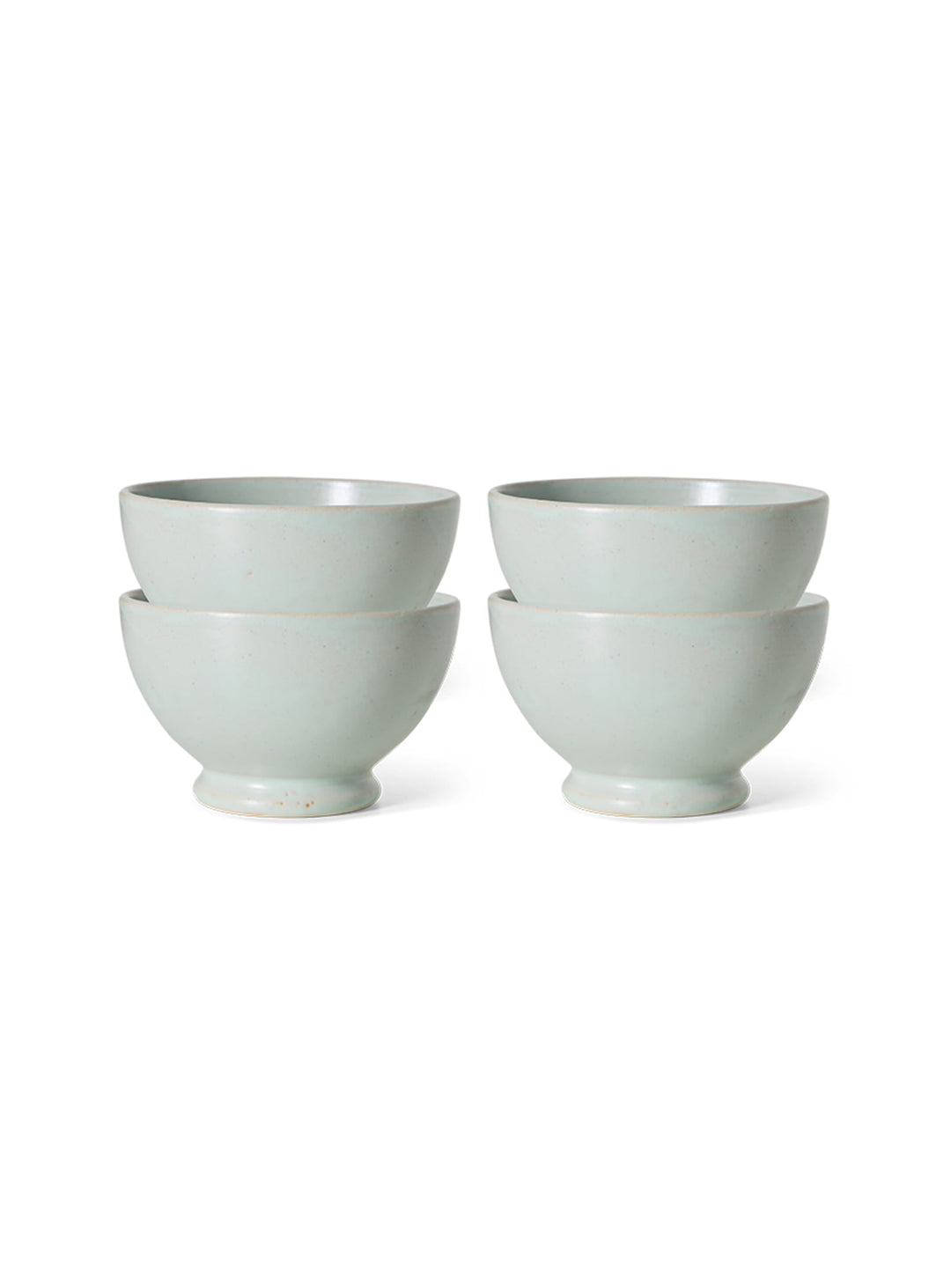 Bols Farmhouse Ceramics HKliving en grès émaillé, parfaits pour sauces, soupes, céréales, fruits ou desserts. bleu pale