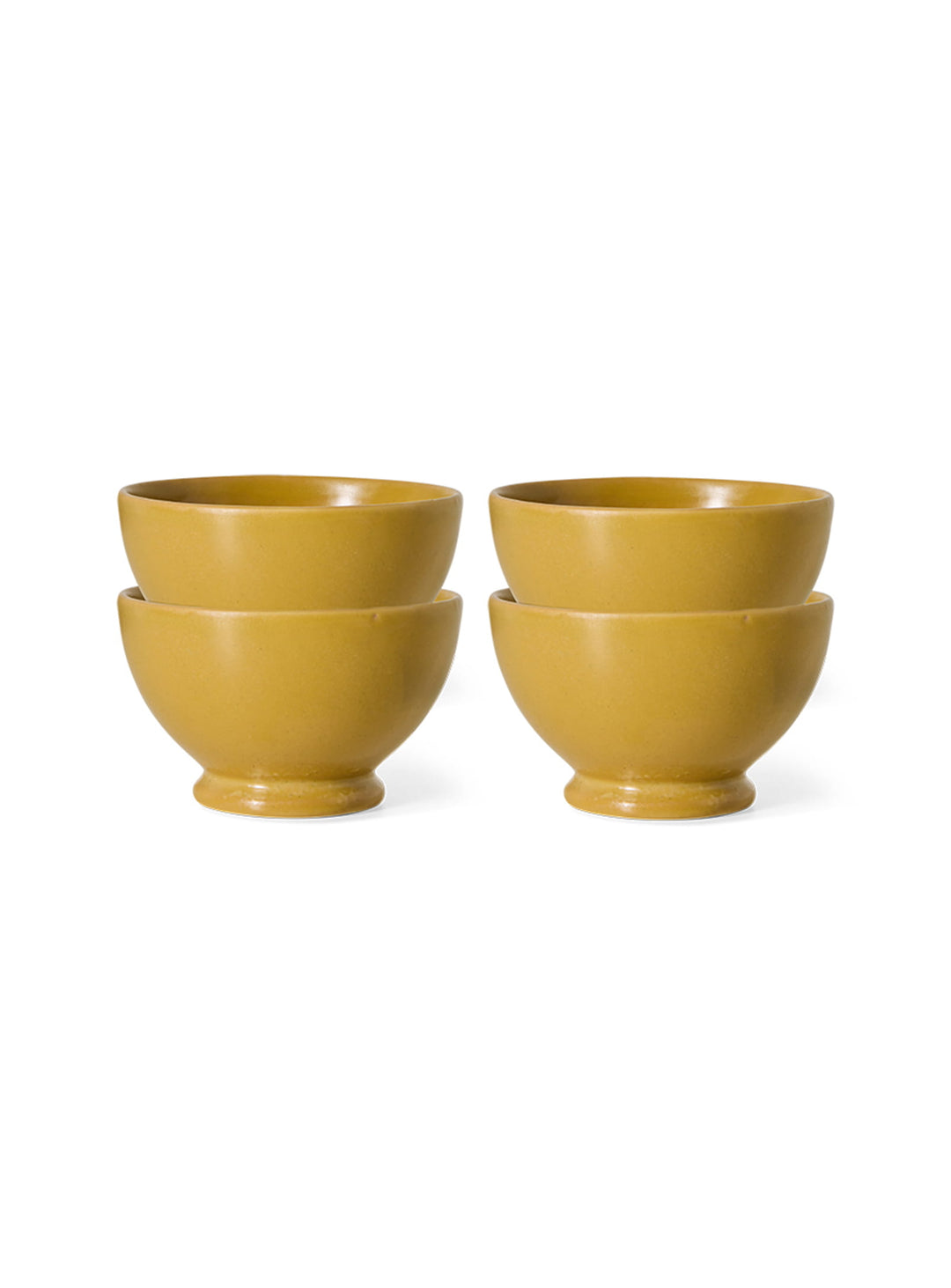 Bols Farmhouse Ceramics HKliving en grès, une vaisselle authentique aux teintes douces et aux finitions mates. ocre