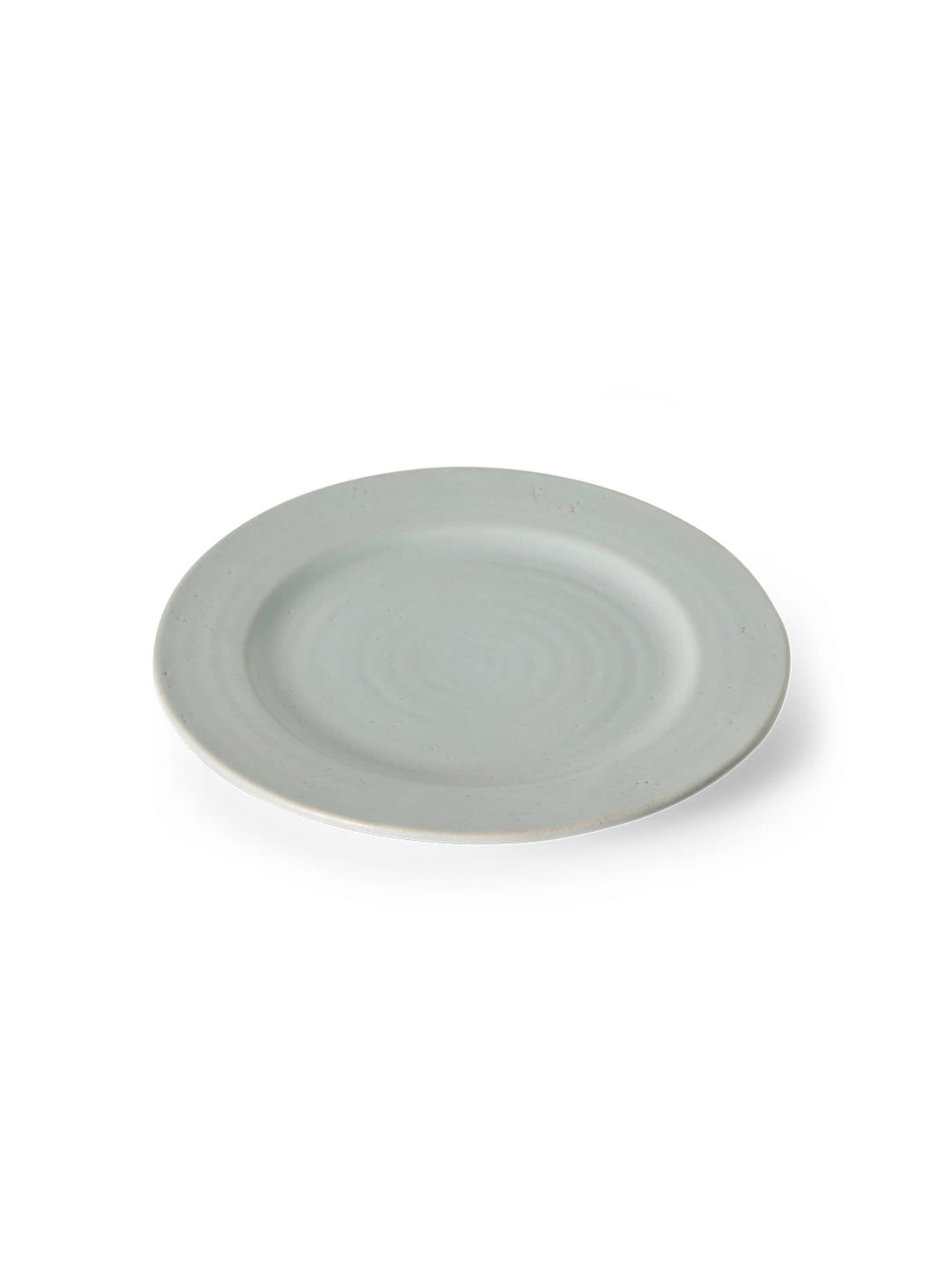 Assiettes plates Farmhouse Ceramics HKliving en grès, parfaites pour plats principaux, pâtes, salades ou risottos. bleu pale