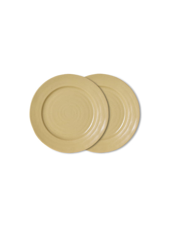 Assiettes à dessert Farmhouse Ceramics HKliving, disponibles en cinq coloris pour une table dépareillée. creme
