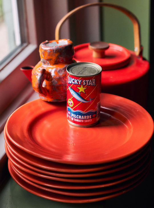 Assiettes à dessert Farmhouse Ceramics HKliving, des pièces colorées à collectionner et à assortir librement. rouge