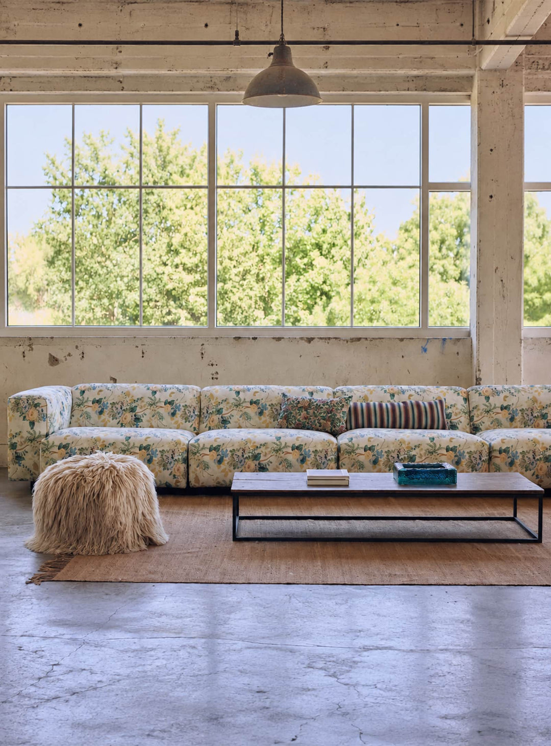 Canapé modulable Flake HKliving, un sofa contemporain aux lignes arrondies et aux nombreuses options de configuration.