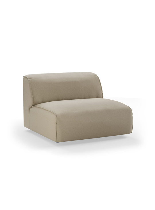 Le fauteuil central 1.5 place Flake de HKliving offre une assise élargie pour plus d'aisance.