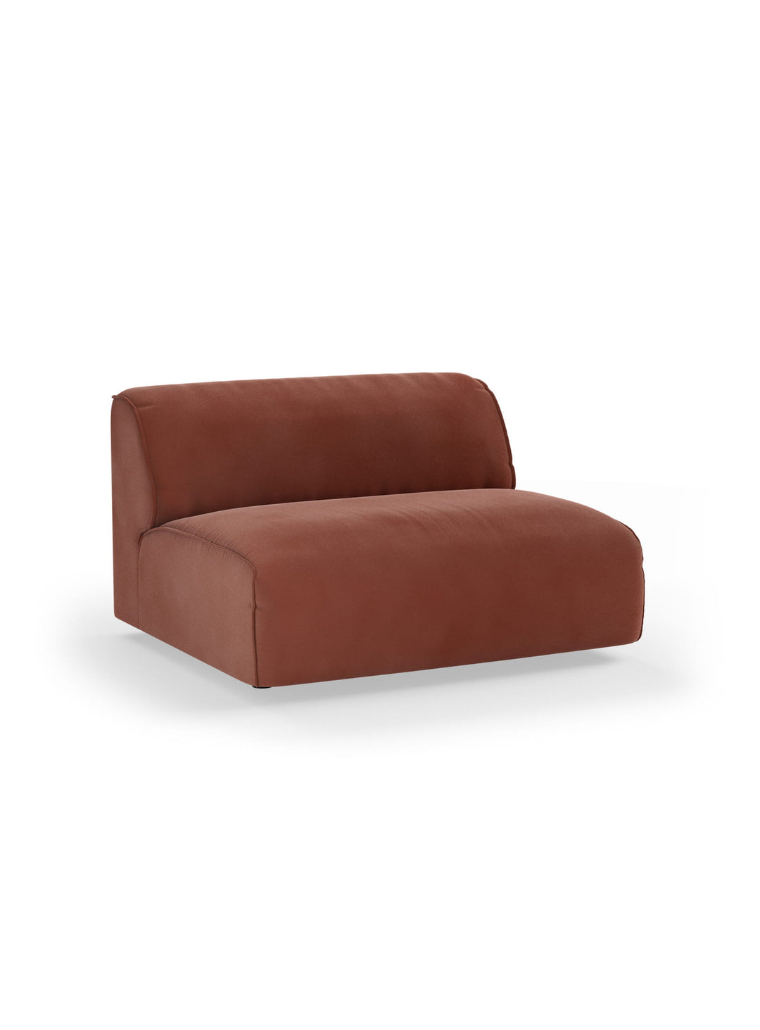 Le fauteuil central XL Flake de HKliving permet de composer un sofa droit, en L ou en U.