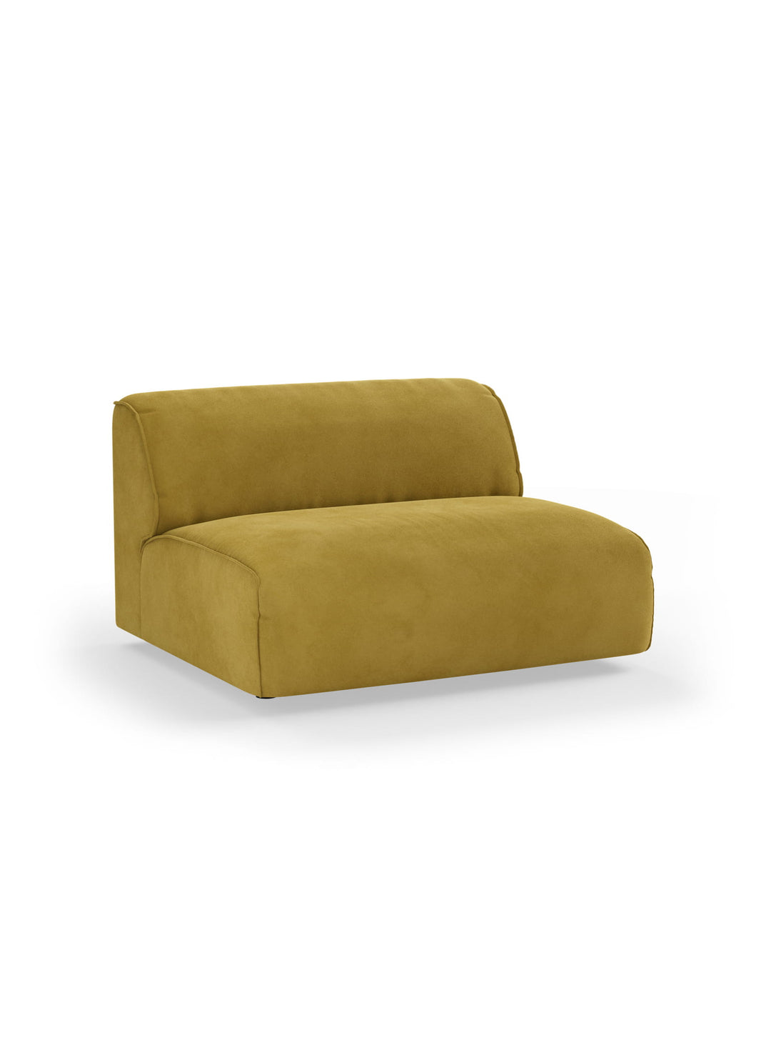 Le fauteuil central XL Flake de HKliving complète votre composition avec ses formes accueillantes.
