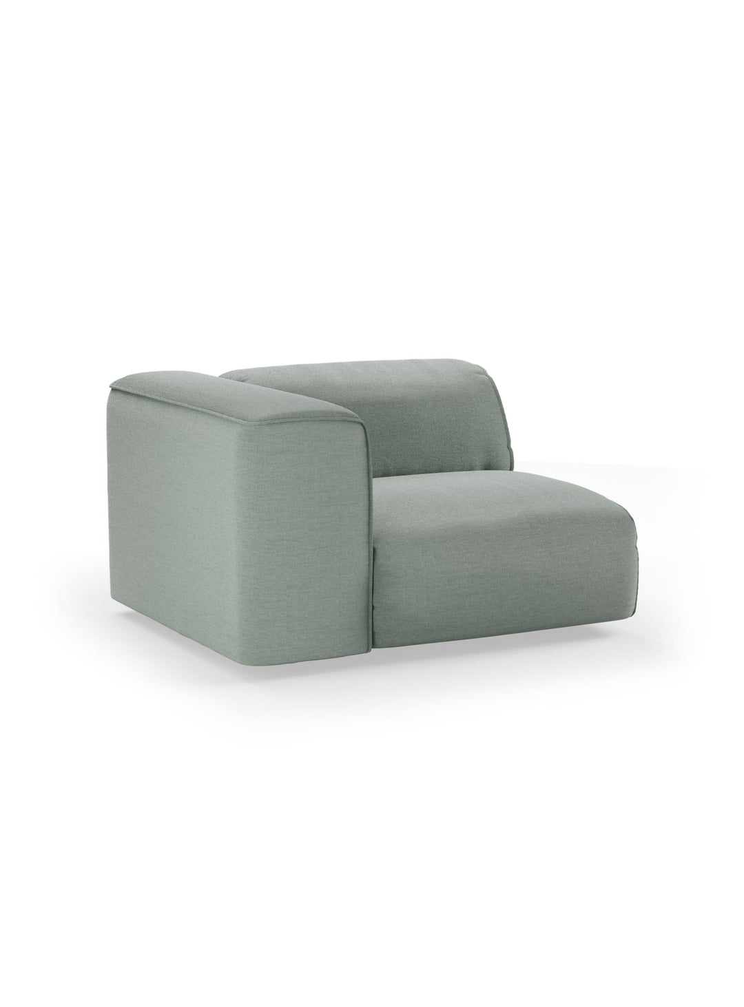 Créez votre sofa sur mesure avec le module gauche Flake de HKliving et ses finitions textiles.