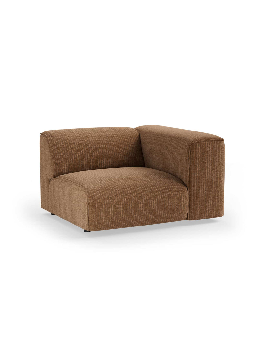 Le module de sofa section droite Flake de HKliving allie courbes sculpturales et confort enveloppant.