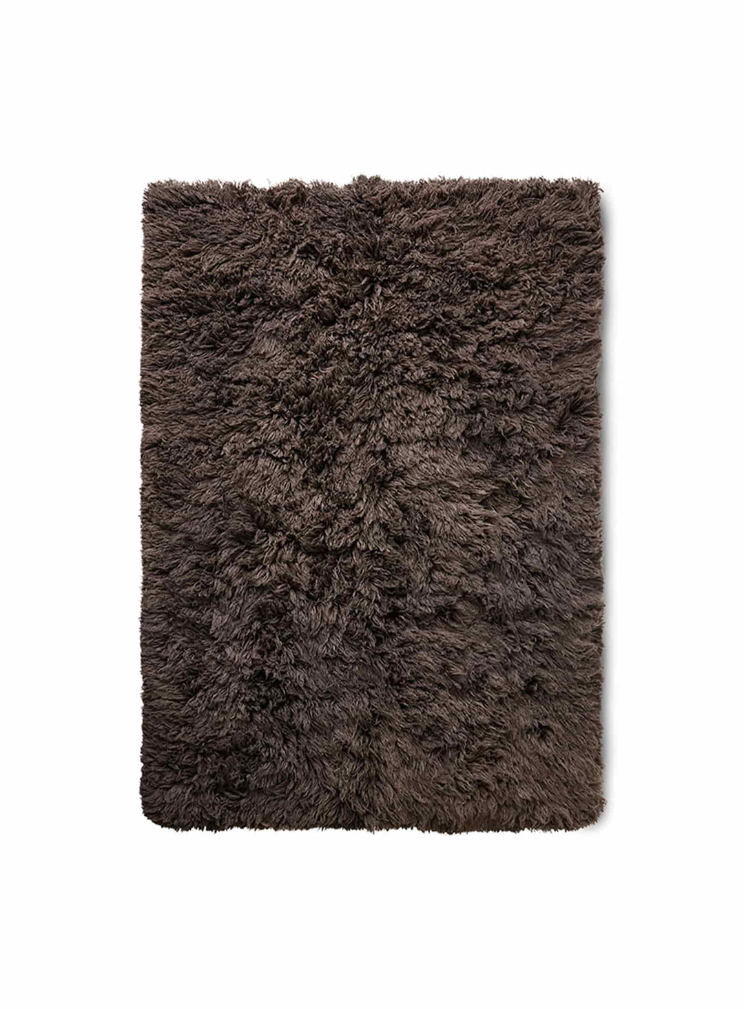 Tapis Fluffy HKliving 200x300 : laine douce et design contemporain plein de caractère. espresso