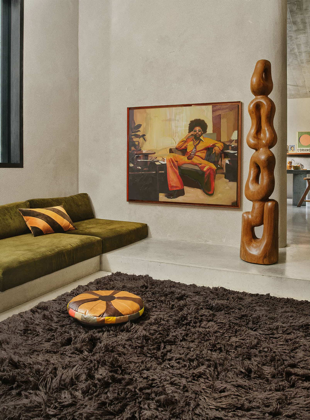 Tapis Fluffy HKliving 200x300 : un tapis XXL moelleux au confort exceptionnel. espresso