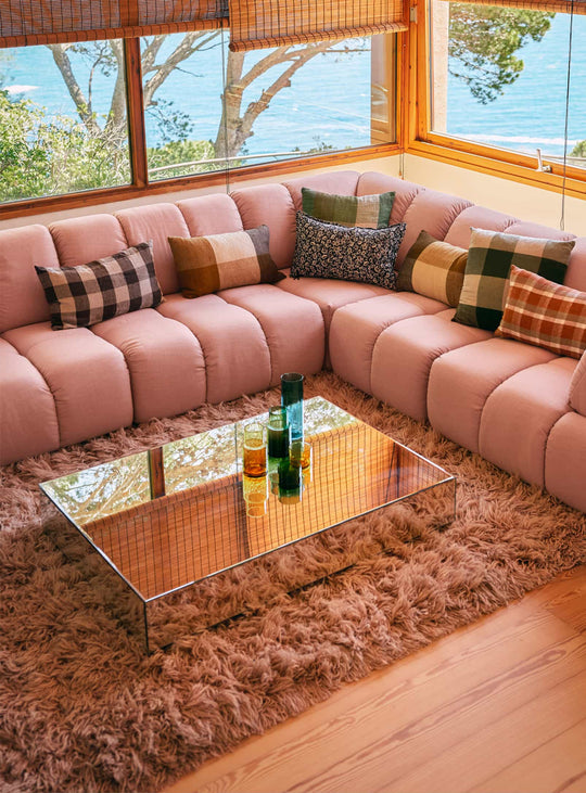 Tapis Fluffy HKliving 200x300 : ambiance cocooning et style audacieux réunis. rose