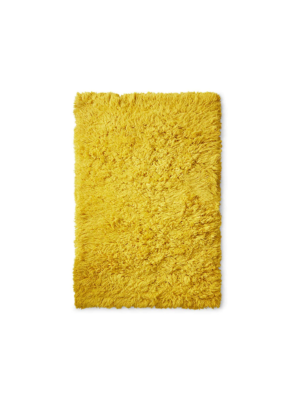 Tapis Fluffy jaune HKliving : texture duveteuse et énergie solaire pour votre intérieur.