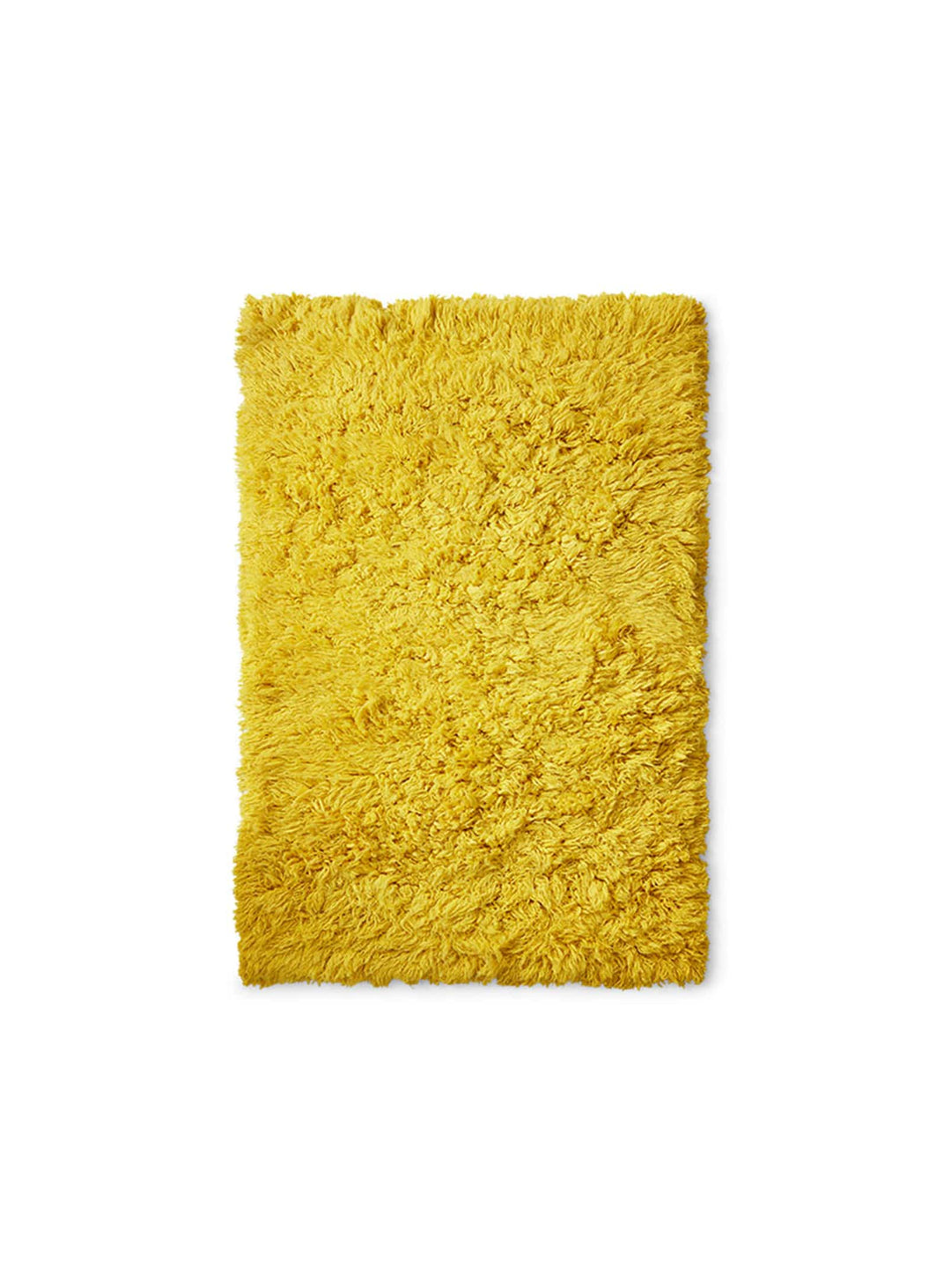 Tapis Fluffy jaune HKliving : texture duveteuse et énergie solaire pour votre intérieur.