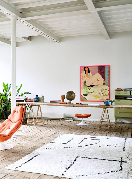 Tableau Get Your Groove On HKliving, une œuvre multicolore grand format pour créer un point focal dans votre intérieur.
