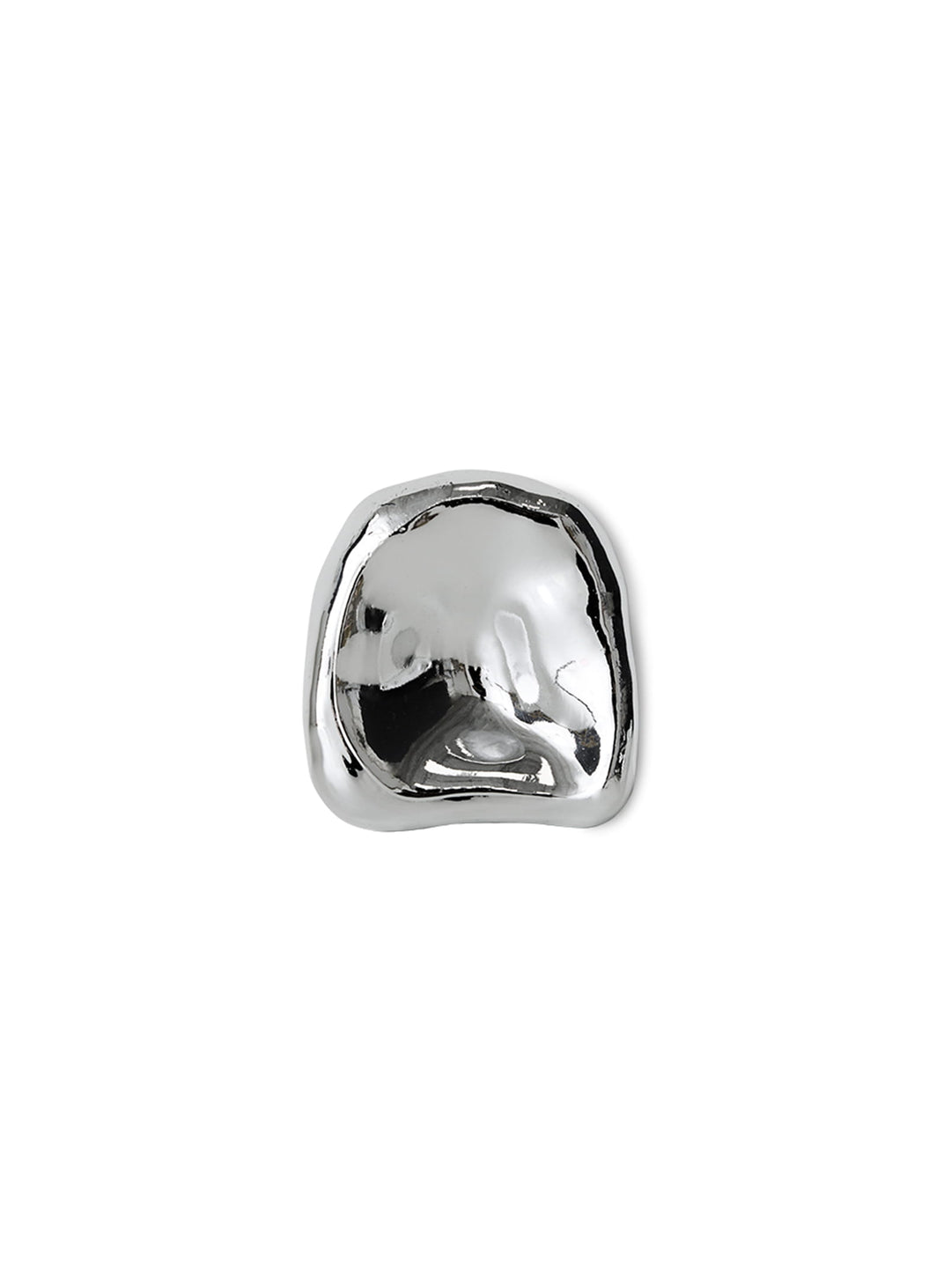 Sculpture murale Chrome HKliving, une pièce en verre chromé pour une décoration moderne. 2