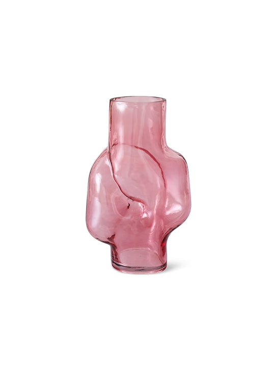 Vase Gleam HKliving : une pièce décorative élégante aux formes fluides et raffinées. rose