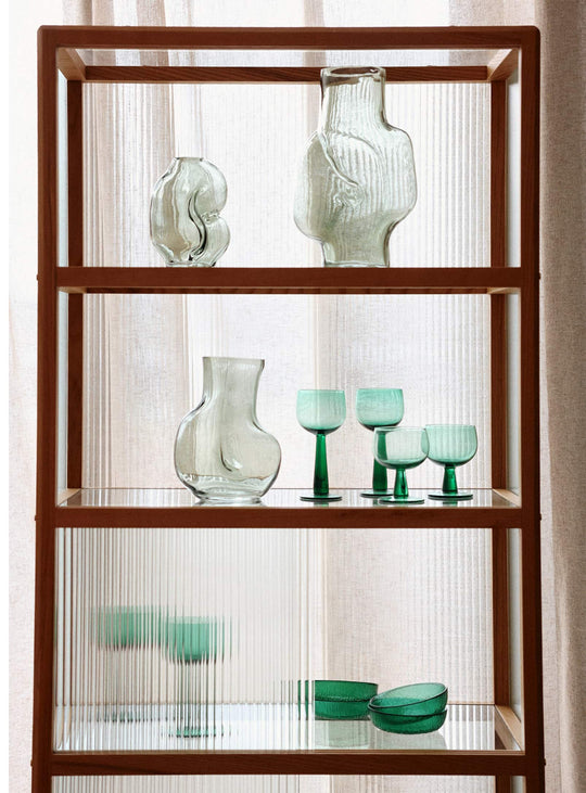 Vase Gleam HKliving : des courbes généreuses pour une décoration contemporaine élégante. vert
