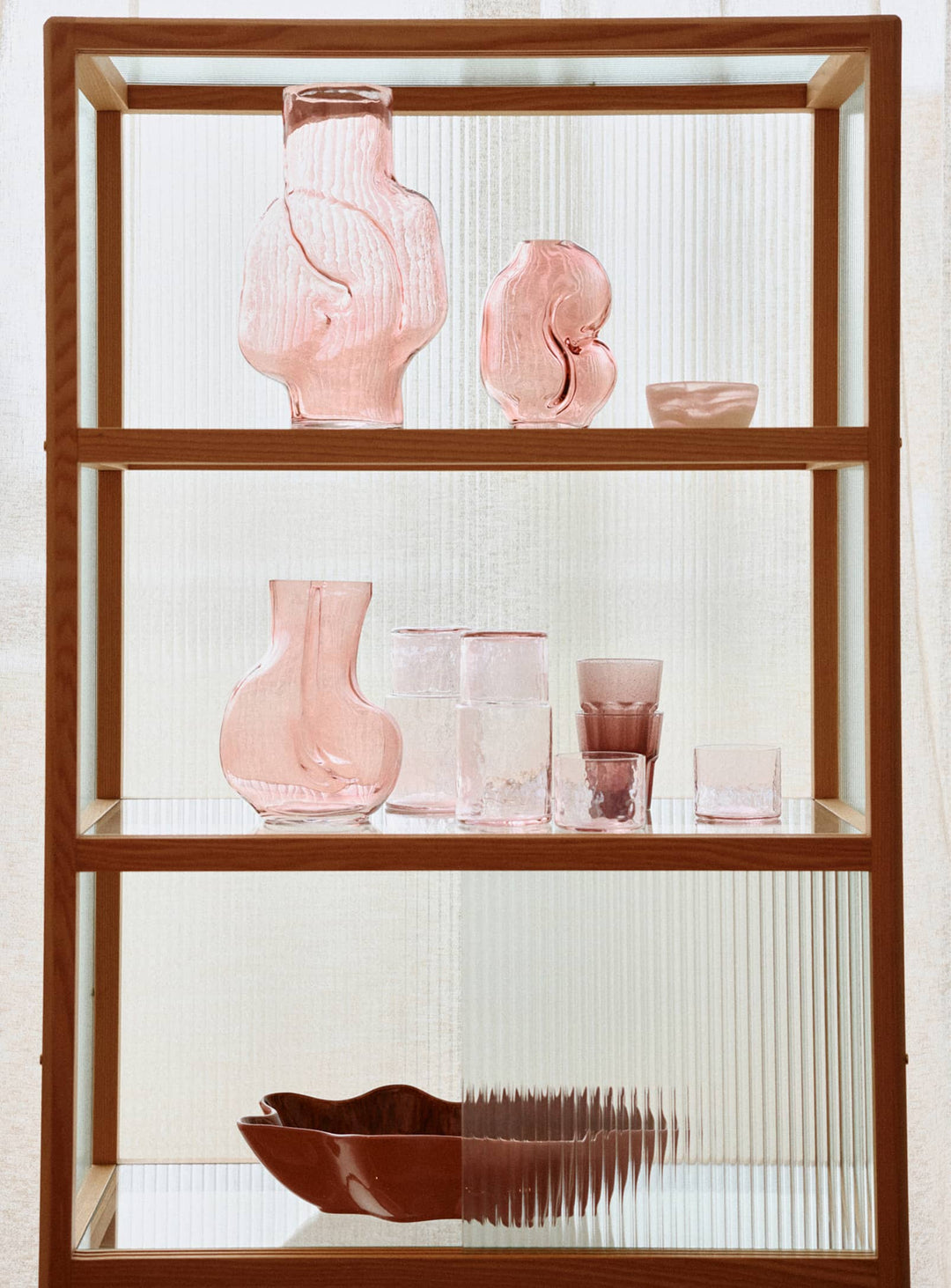 Vase Gleam HKliving : un vase artistique parfait pour console, table ou étagère. rose