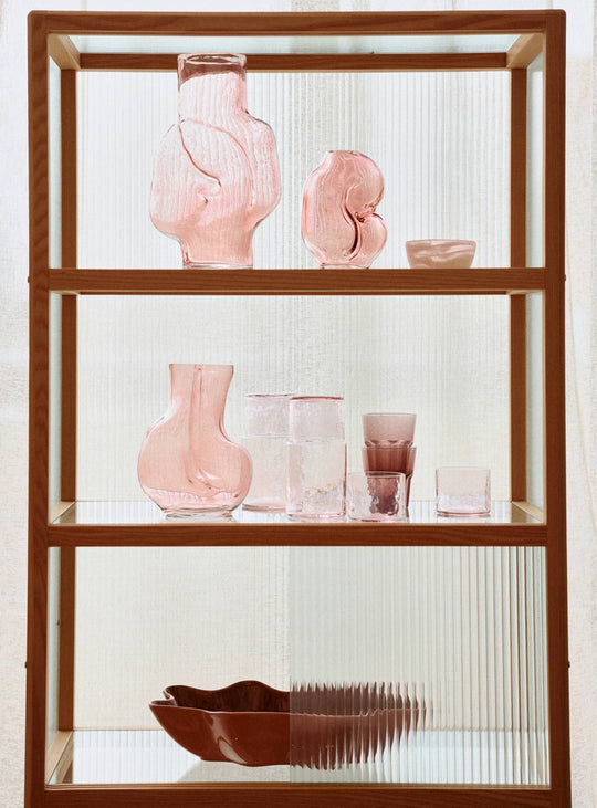 Vase Gleam HKliving : un vase artistique parfait pour console, table ou étagère. rose