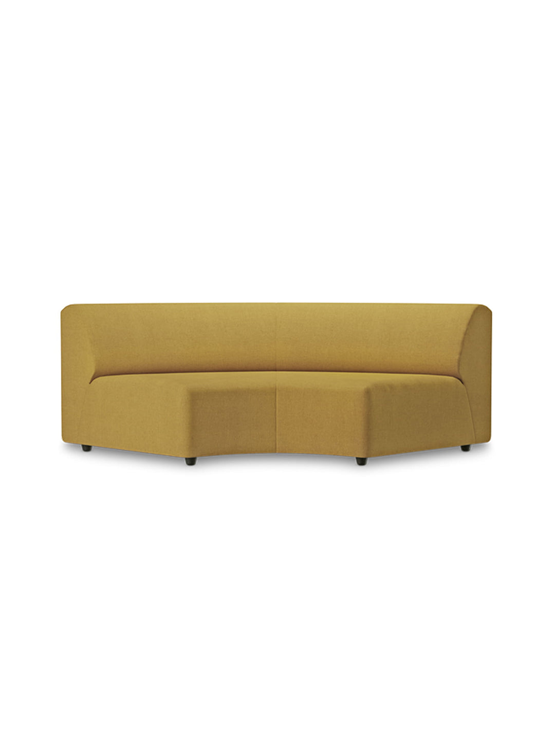 Sofa sectionnel Jax HKliving : canapé tendance aux formes arrondies. ocre, arc
