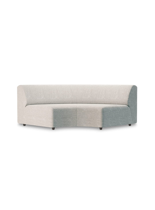 Sofa sectionnel Jax HKliving : canapé design aux lignes douces et modernes. gris, arc