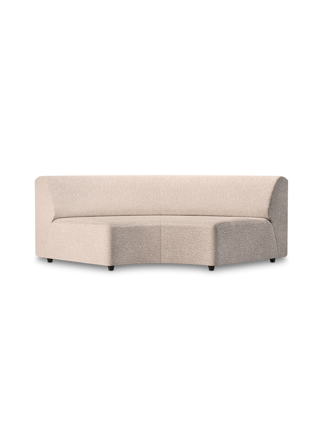 Sofa sectionnel Jax HKliving : canapé personnalisable en tissu tendance. taupe, arc