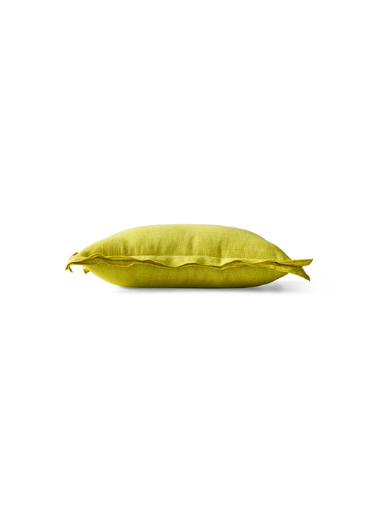Coussin en lin Lemongrass HKliving, un accessoire déco en lin au confort moelleux.