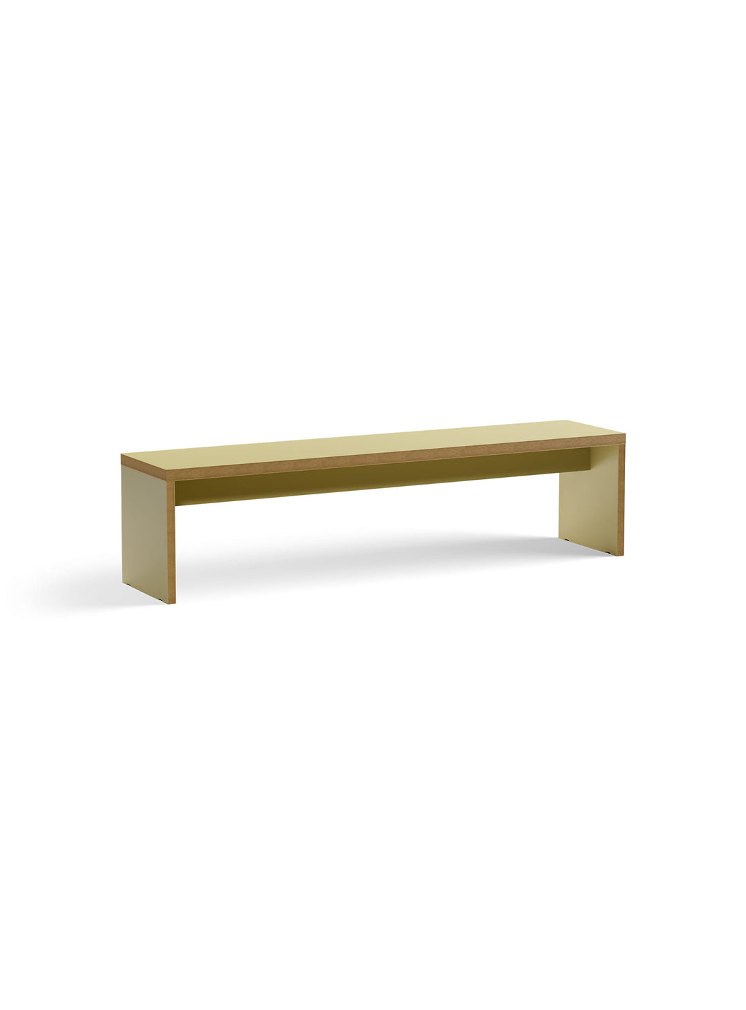 Banc Monolyt HKliving, assise design aux proportions généreuses et modernes. olive
