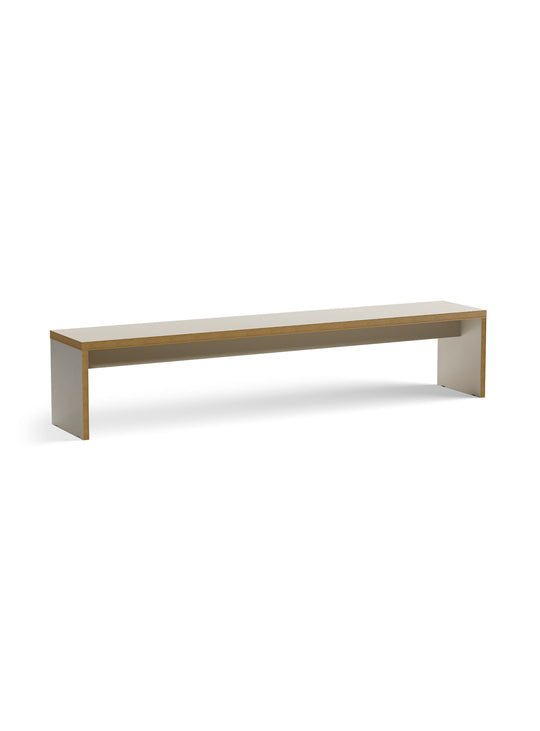 Banc Monolyt HKliving, alternative conviviale aux chaises traditionnelles. creme