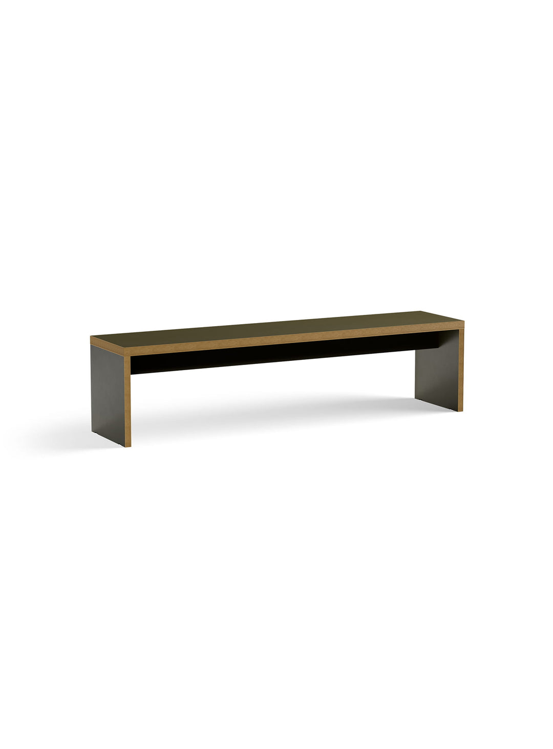 Banc Monolyt HKliving, esthétique minimaliste et ambiance chaleureuse. foret