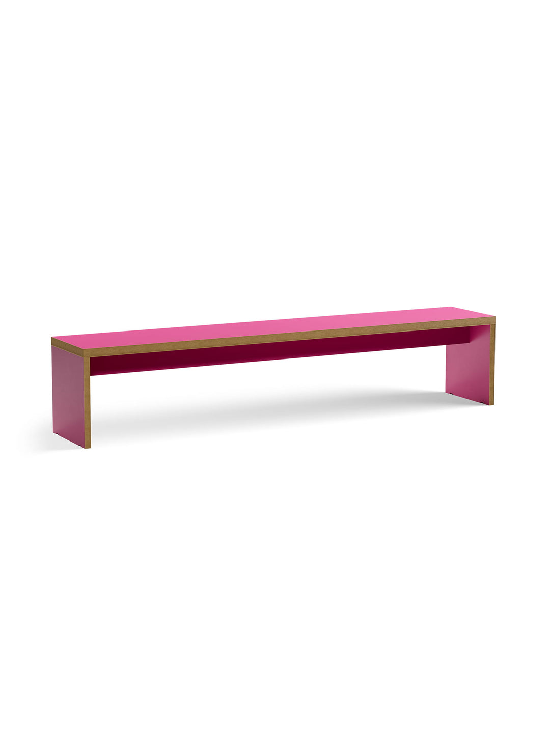 Banc Monolyt HKliving, solution conviviale et moderne pour salle à manger. framboise
