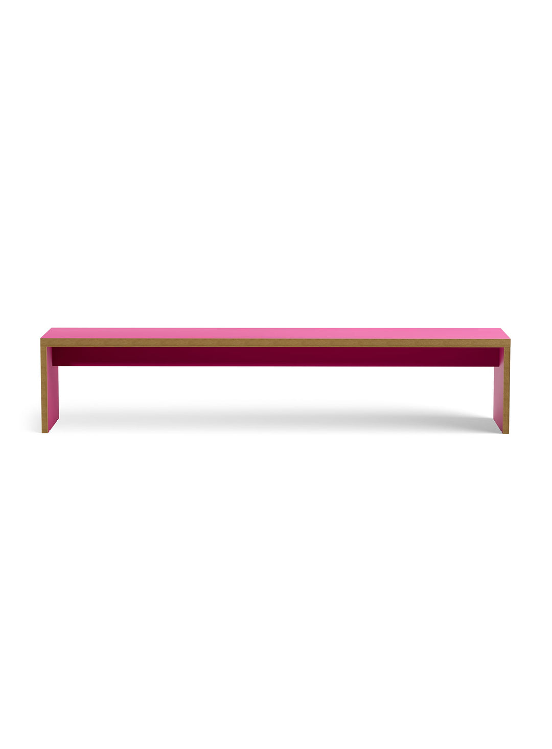 Banc Monolyt HKliving, meuble design au look contemporain et intemporel. framboise