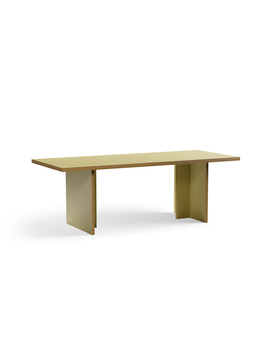 Table Monolyt HKliving, grande table moderne pour recevoir jusqu’à huit personnes. olive