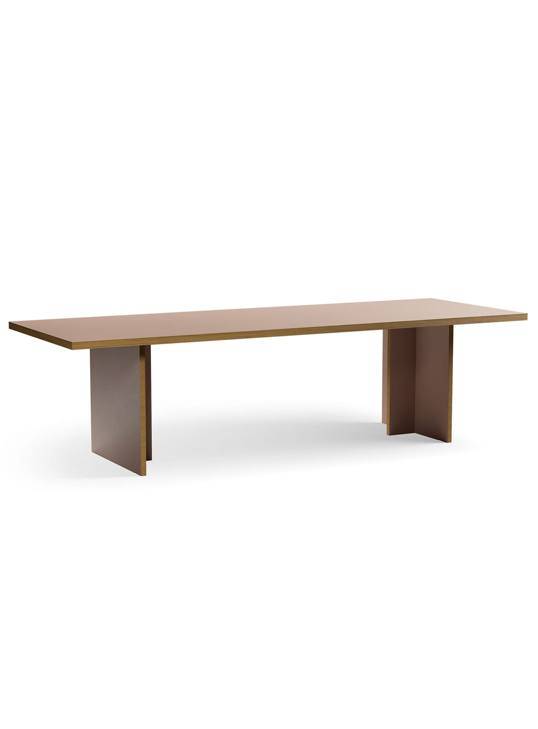Table Monolyt HKliving, idéale pour créer un espace repas moderne et convivial. argile