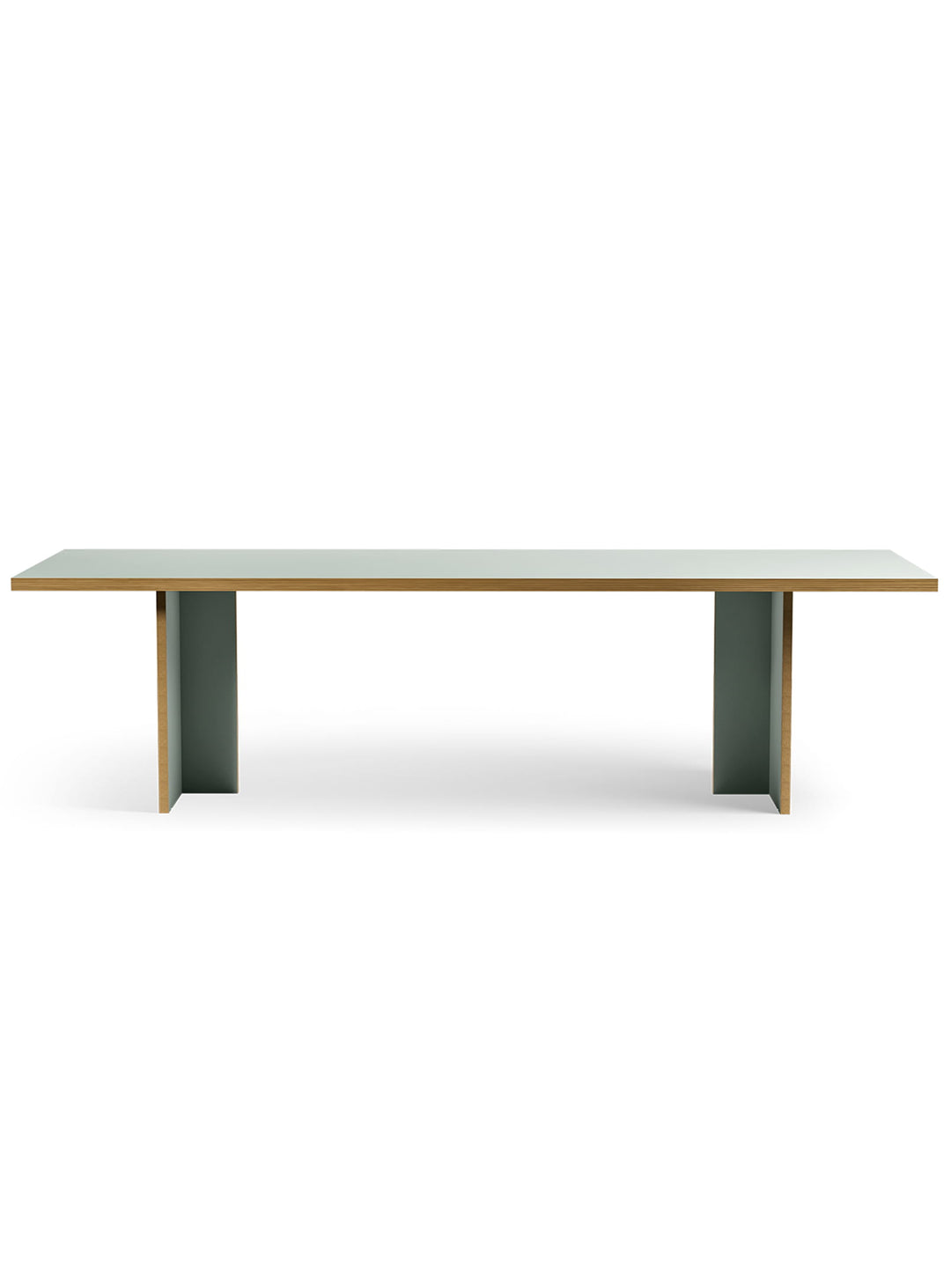 Table Monolyt HKliving, meuble contemporain au design sobre et chaleureux. vert pâle