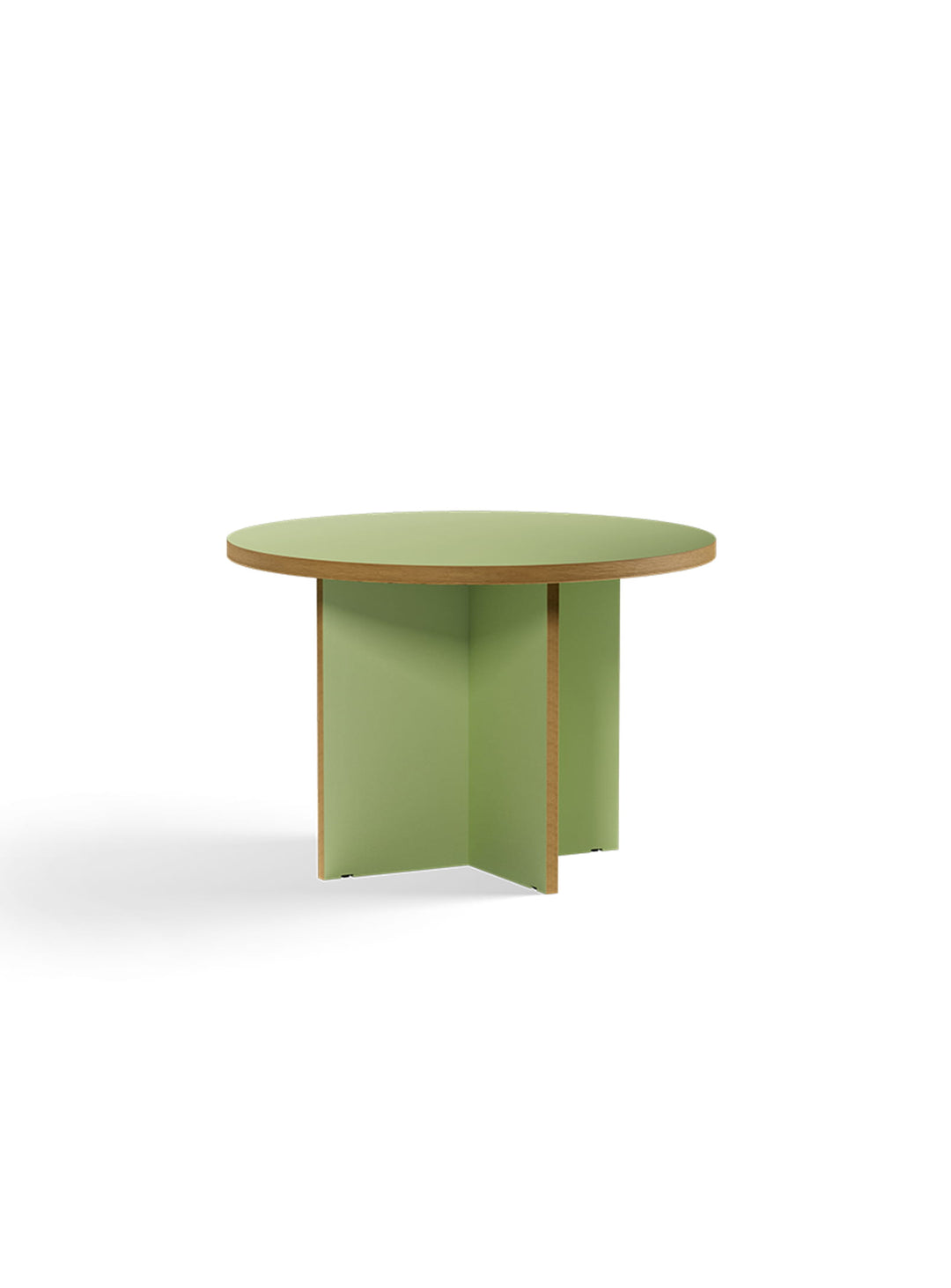 Table ronde Monolyt HKliving, idéale pour cuisine ouverte ou salle à manger intime. pistache