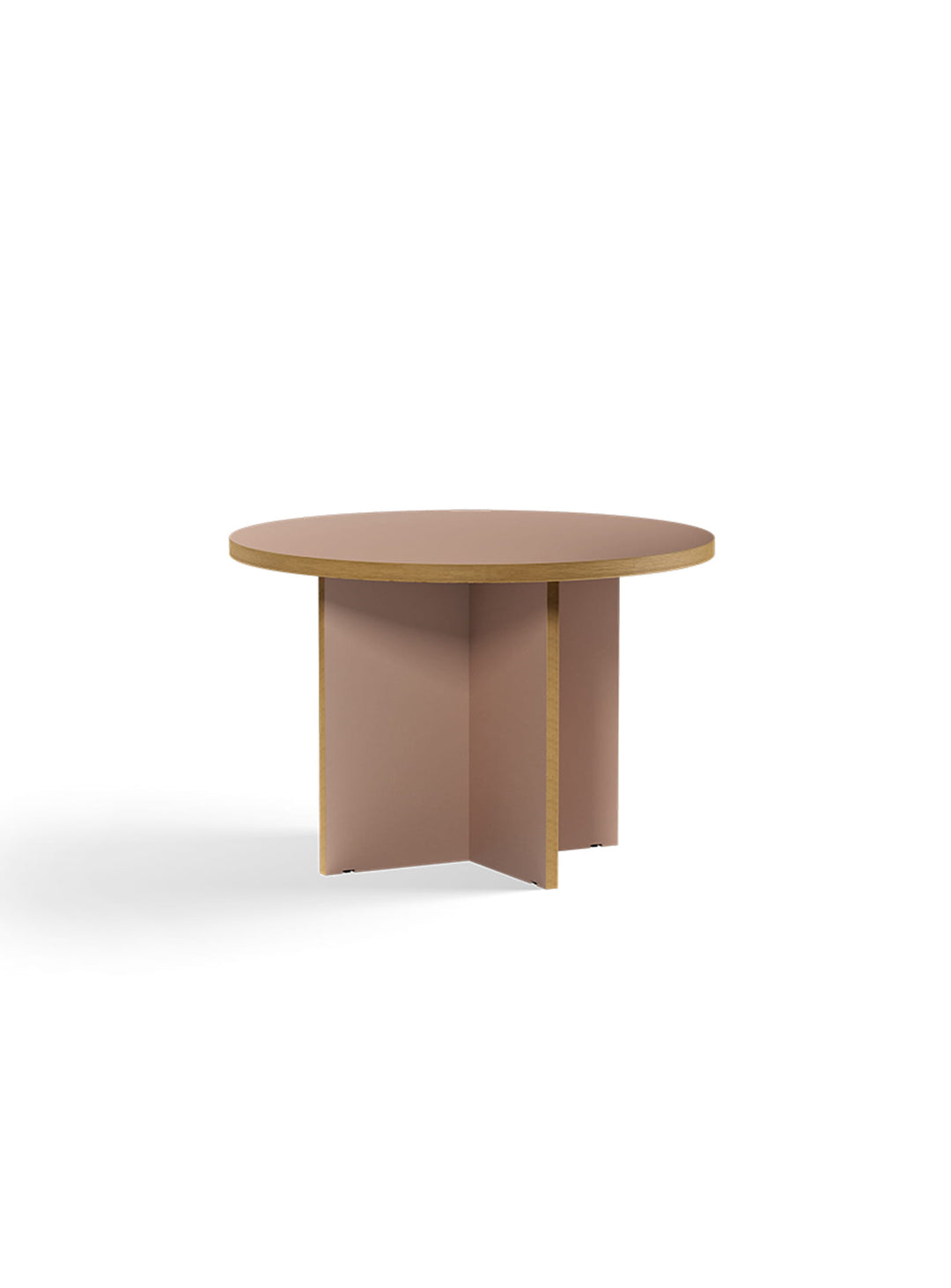 Table ronde Monolyt HKliving, esthétique minimaliste et ambiance chaleureuse. argile