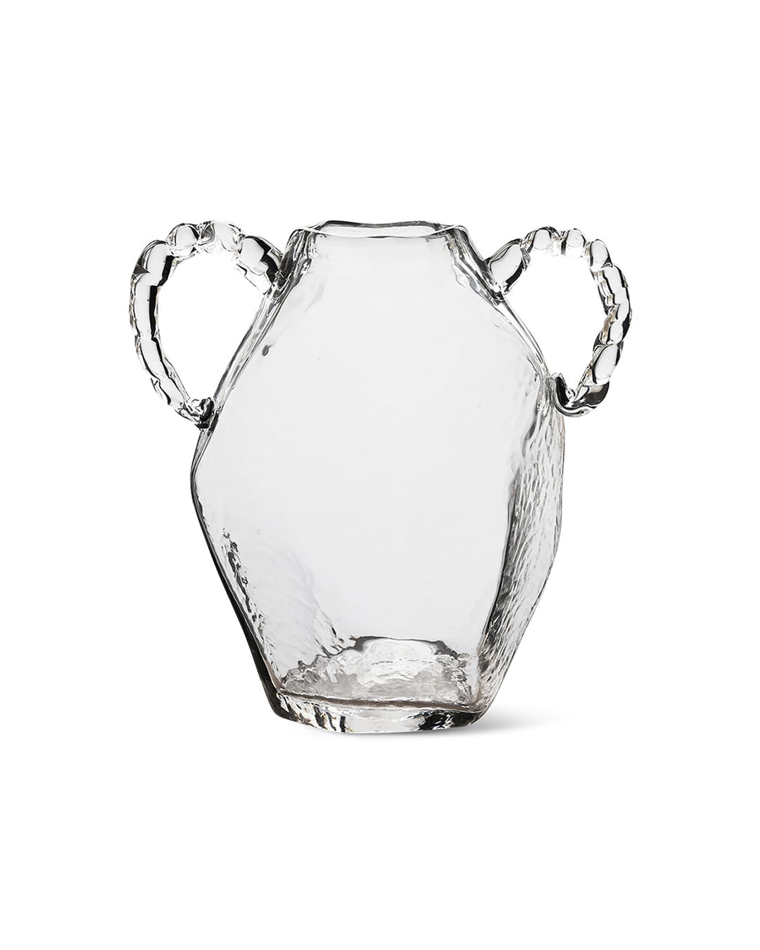 Découvrez le vase Amfora HKliving, un vase en verre aux anses sculpturales et élégantes. crystal
