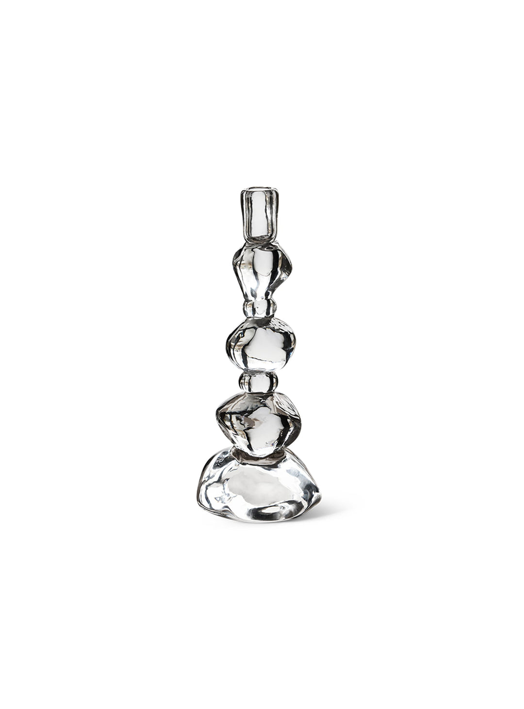 Découvrez le bougeoir Sikkema HKliving, un objet en verre aux reflets lumineux et élégants. crystal