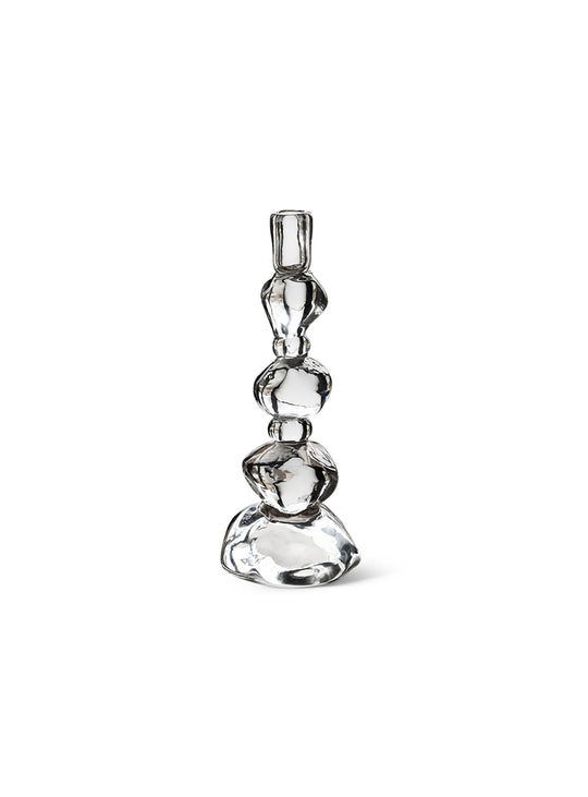 Découvrez le bougeoir Sikkema HKliving, un objet en verre aux reflets lumineux et élégants. crystal