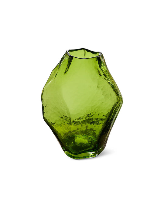 Découvrez le vase Gemme HKliving, un vase en verre inspiré des pierres précieuses. peridot