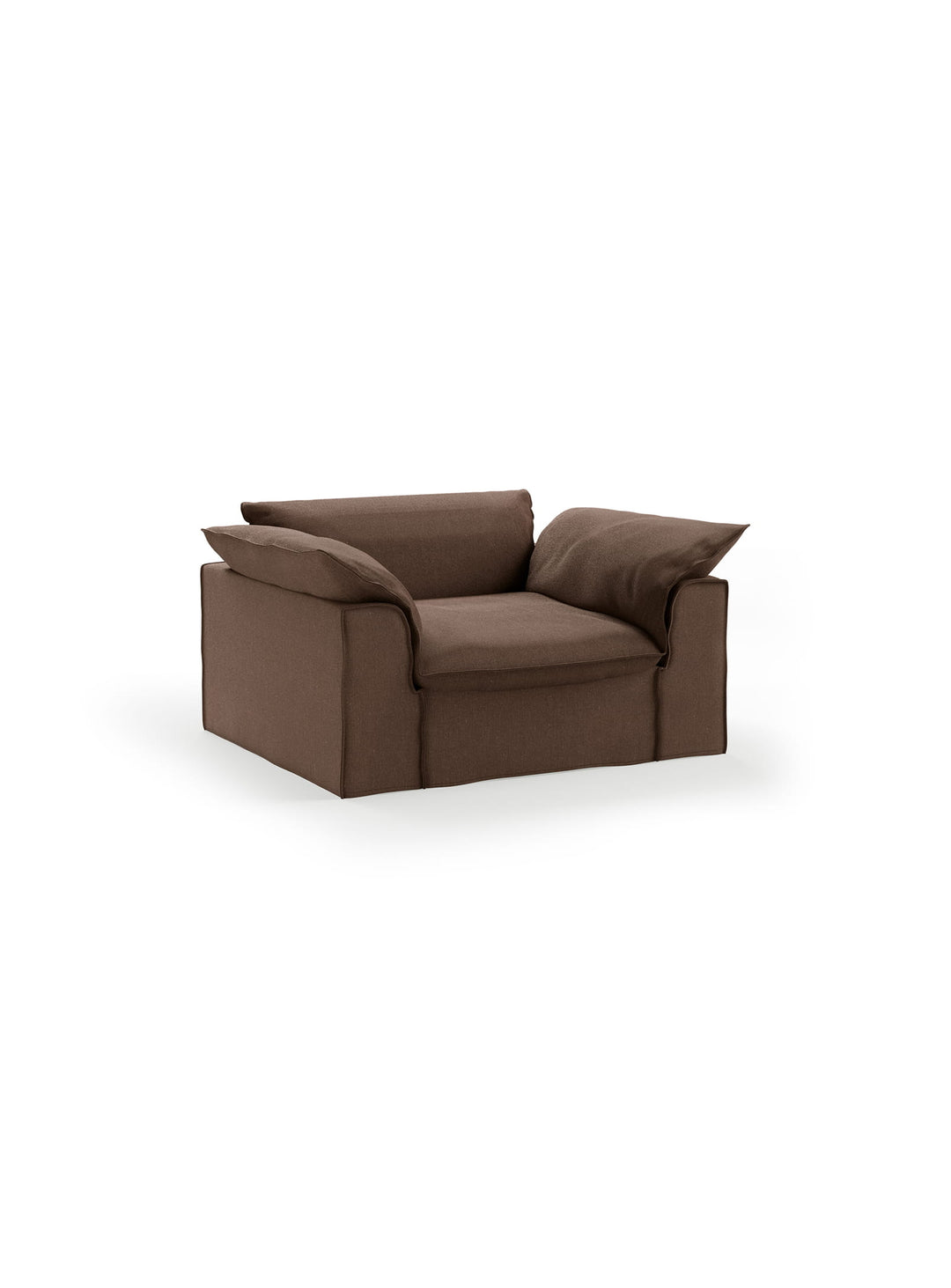 Fauteuil HKliving Nomad : une assise généreuse aux lignes douces, pensée pour les moments de détente. quicksand