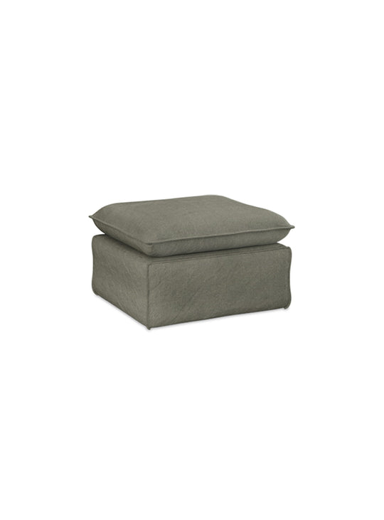 Ottoman HKliving Nomad : une assise d'appoint avec housse amovible pratique. vert militaire