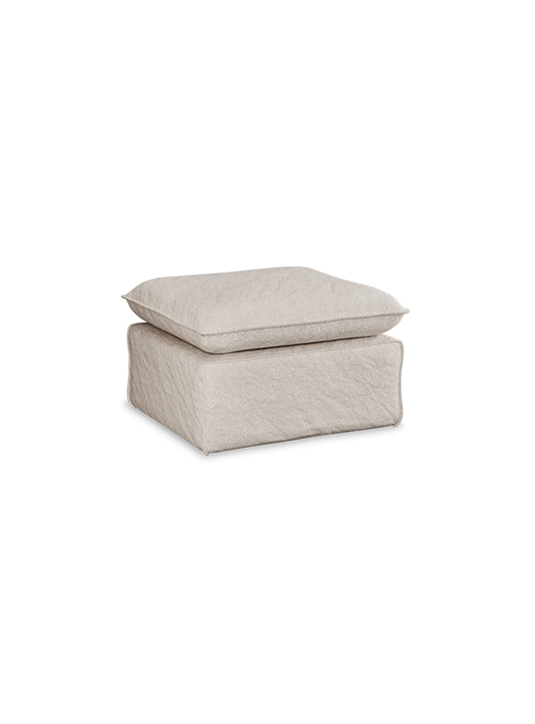 L'ottoman HKliving Nomad est fabriqué à la demande pour une qualité durable. taupe